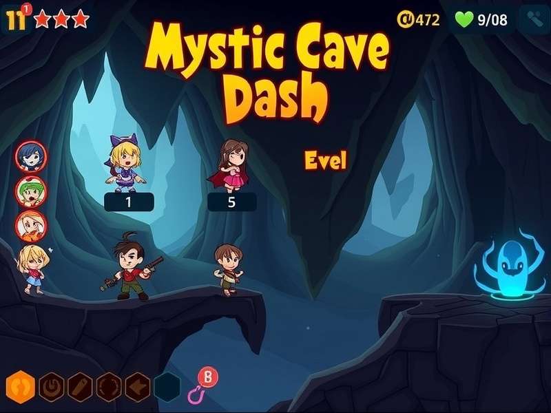 Mystic Cave Dash Gameplay Screenshot